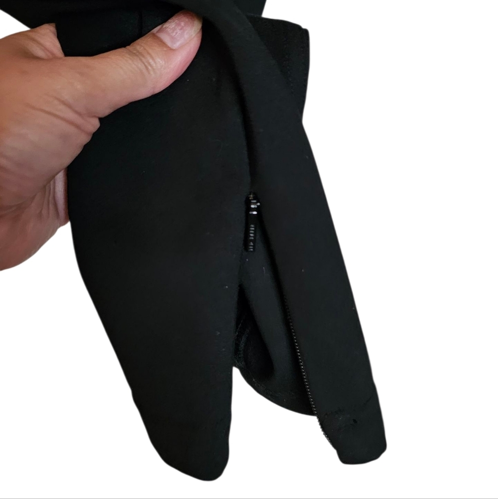 Ted Baker Black Ankle Jeggings w Zippered Hem women's size 1 waist 28" Rise 9" - Picture 5 of 12